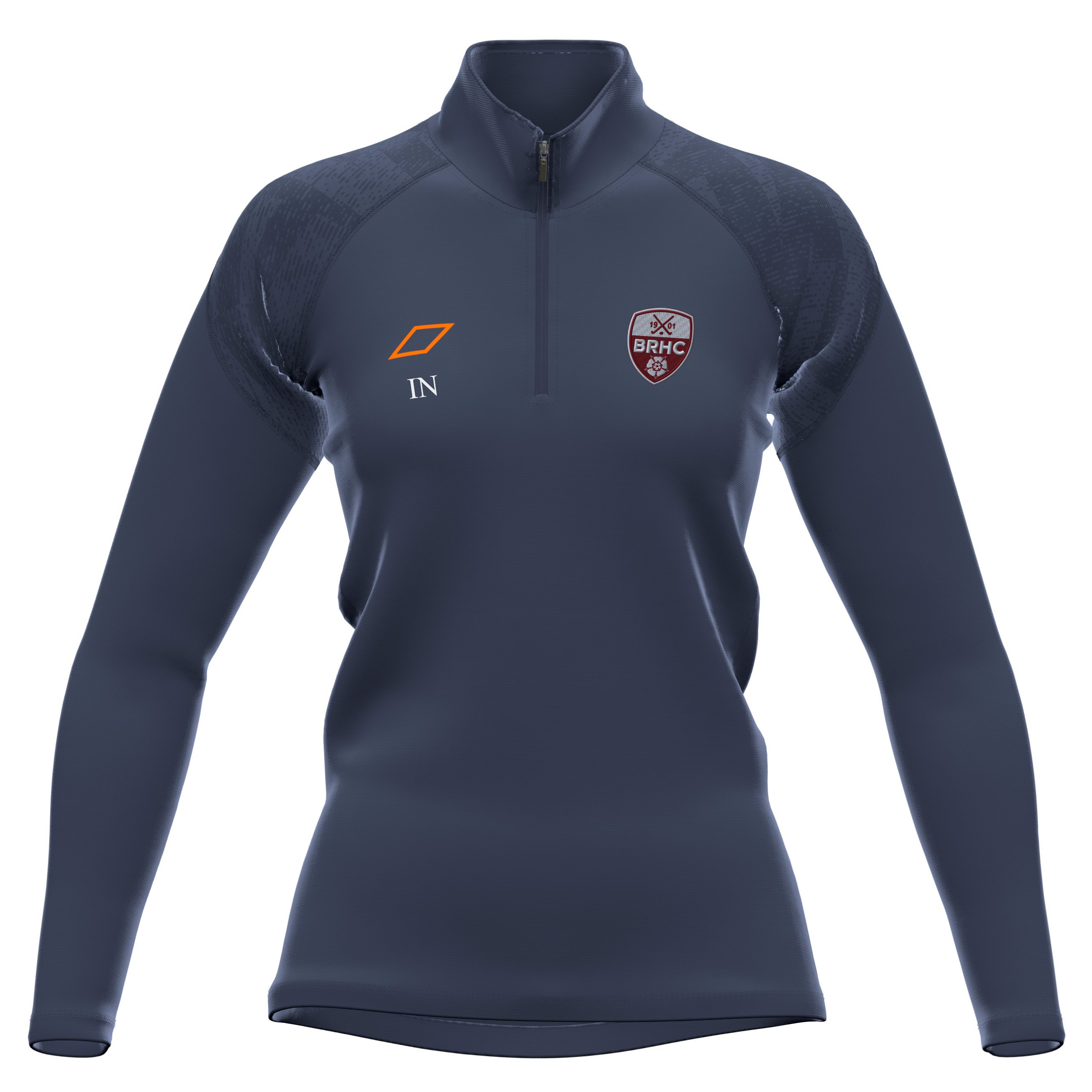 grays-ben-rhydding-hc-gts-1-4-zip-fleece-donna-blu-navy-pile-hockey image 1