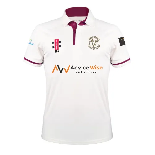 gray-nicolls-bow-green-cc-pro-performance-v3-maglia-mc-senior-avorio-bordeaux image 1
