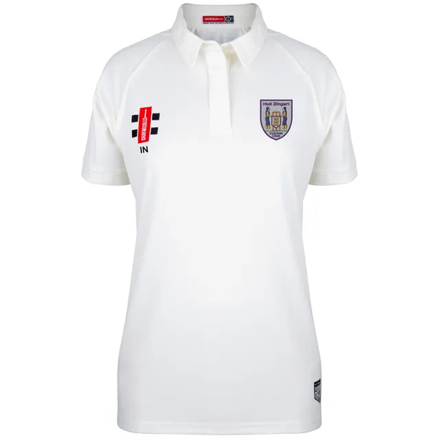gray-nicolls-matrix-v2-s-s-maglia-cricket-hull-zingari-cc-donna-avorio image 1