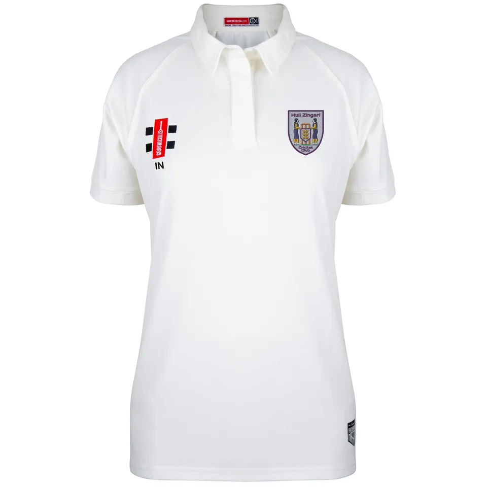 gray-nicolls-matrix-v2-s-s-maglia-cricket-hull-zingari-cc-donna-avorio image 1
