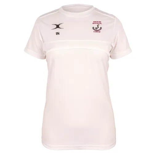 gilbert-rugby-whitley-bay-rockcliff-rfc-photon-ii-t-shirt-donna-bianca-manica-co image 1