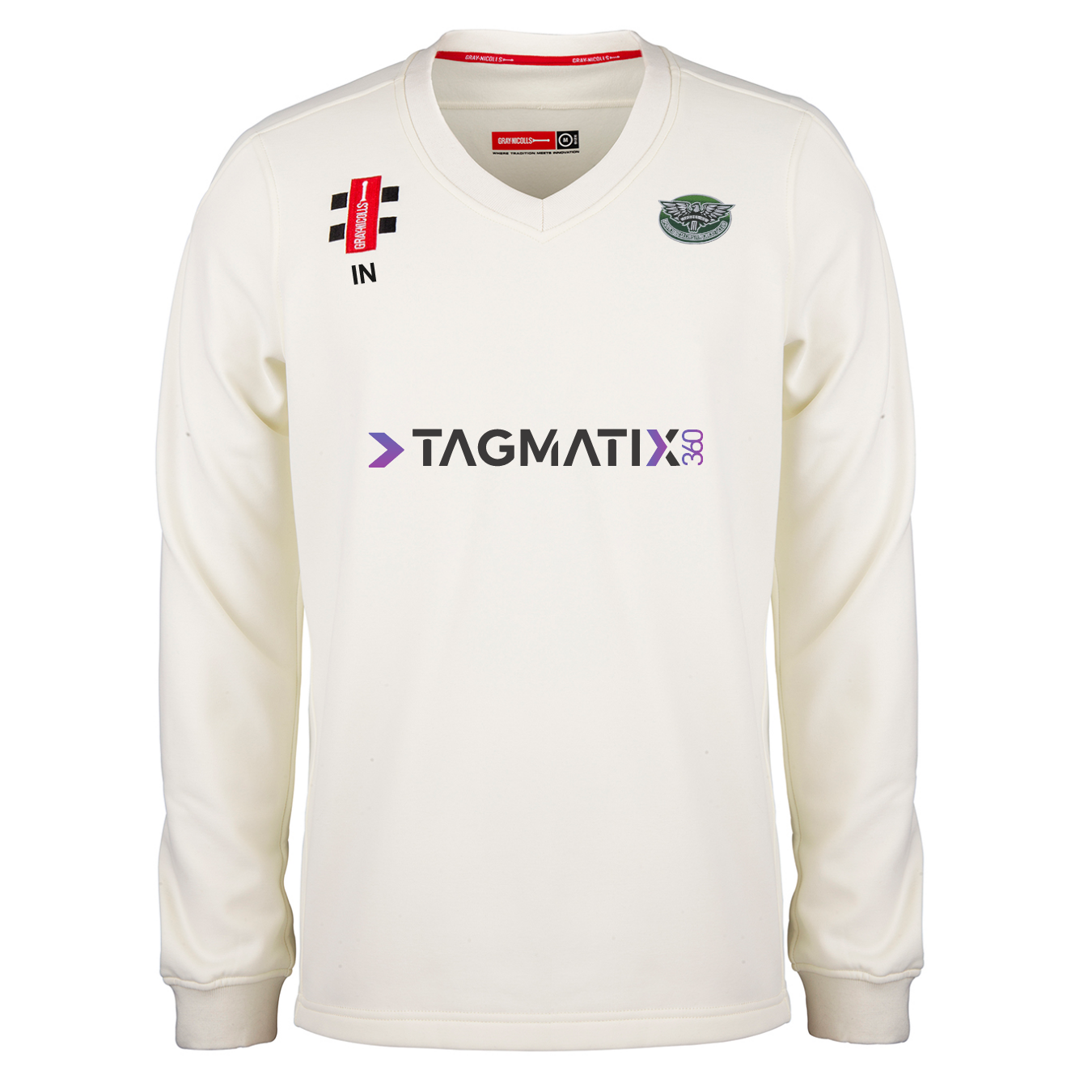 gray-nicolls-ipscol-cc-junior-pro-performance-maglione-match-ivory image 1