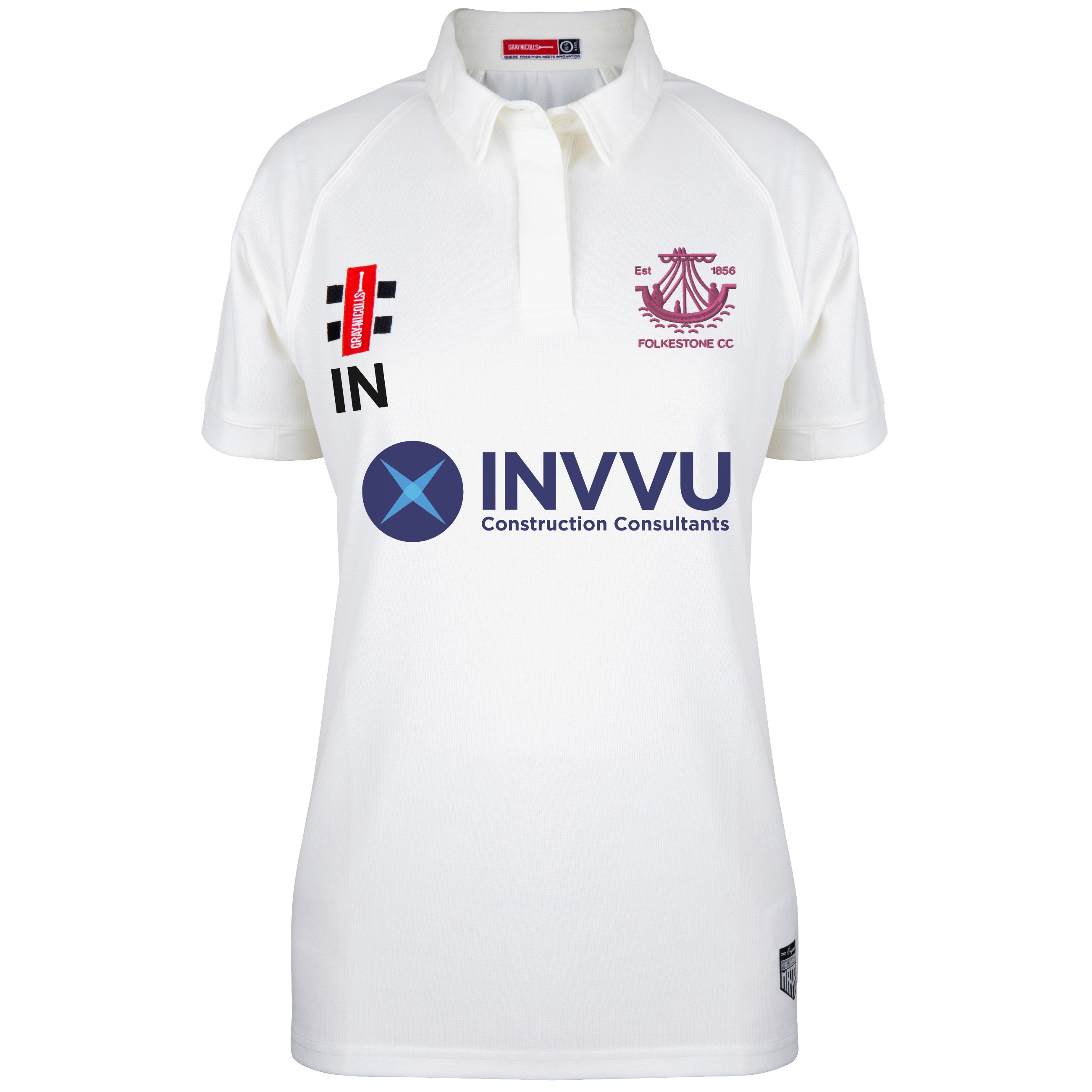 gray-nicolls-folkestone-cc-donna-matrix-v2-maglia-s-s-ivory image 1