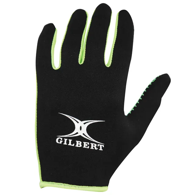 gilbert-rugby-atomic-guanti-termici-allenamento-nero-verde image 1