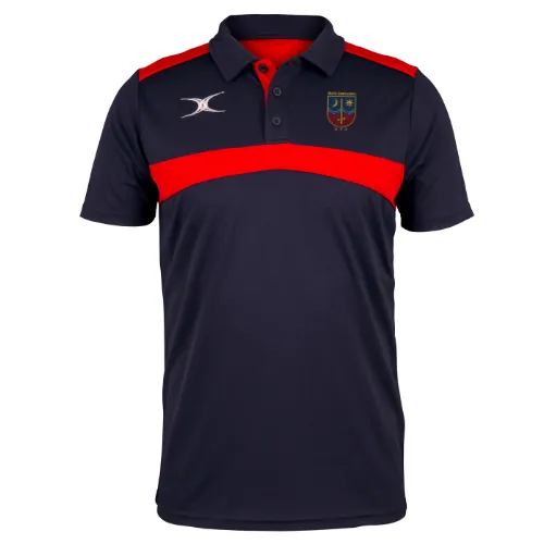 gilbert-rugby-bath-saracens-rfc-photon-polo-uomo-dark-navy-red image 1