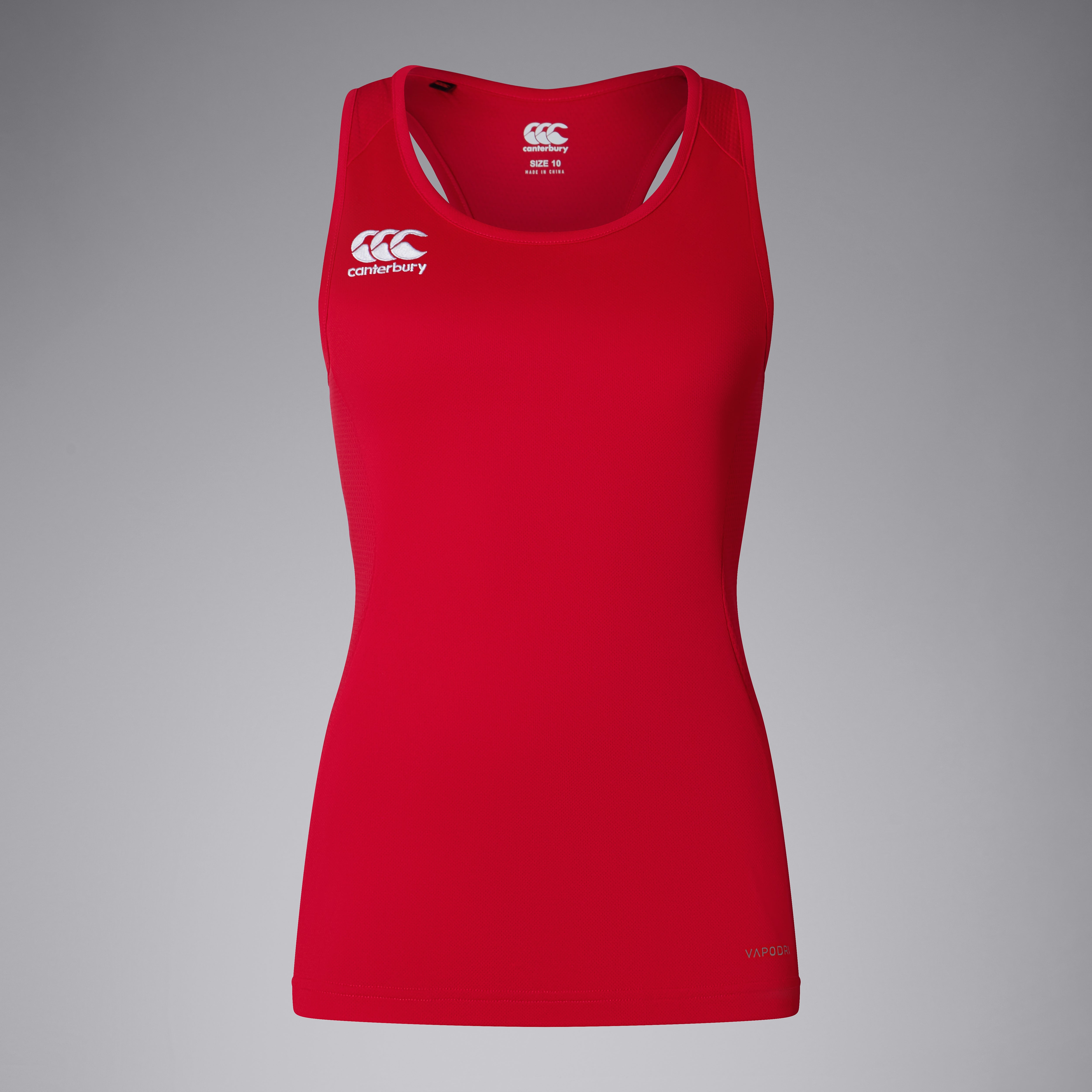 canterbury-club-dry-canotta-racerback-donna-rosso image 1