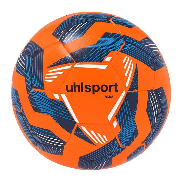 uhlsport-team-pallone-calcio-allenamento-arancione-fluo-blu image 1
