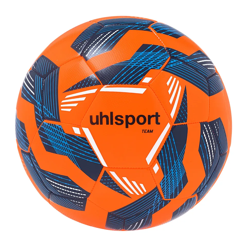 uhlsport-team-pallone-calcio-allenamento-arancione-fluo-blu image 1