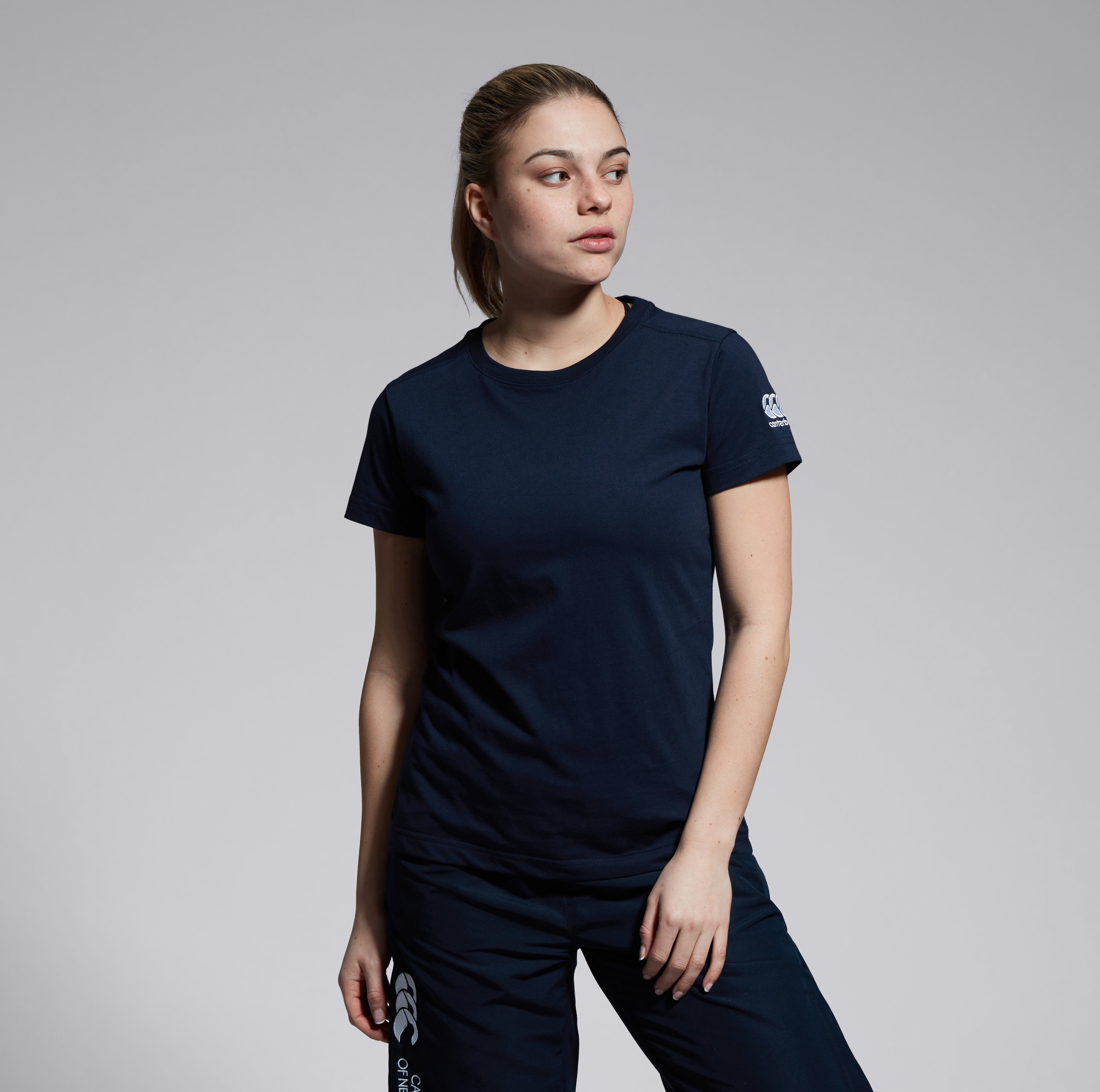 canterbury-club-plain-t-shirt-donna-blu-navy image 2