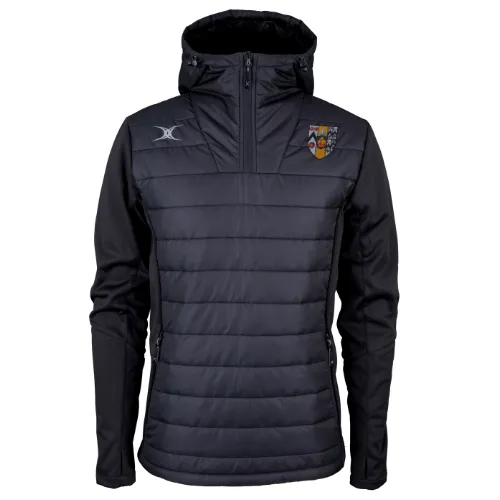 gilbert-rugby-brasenose-college-pro-active-giacca-quarter-zip-adulto-nero image 1