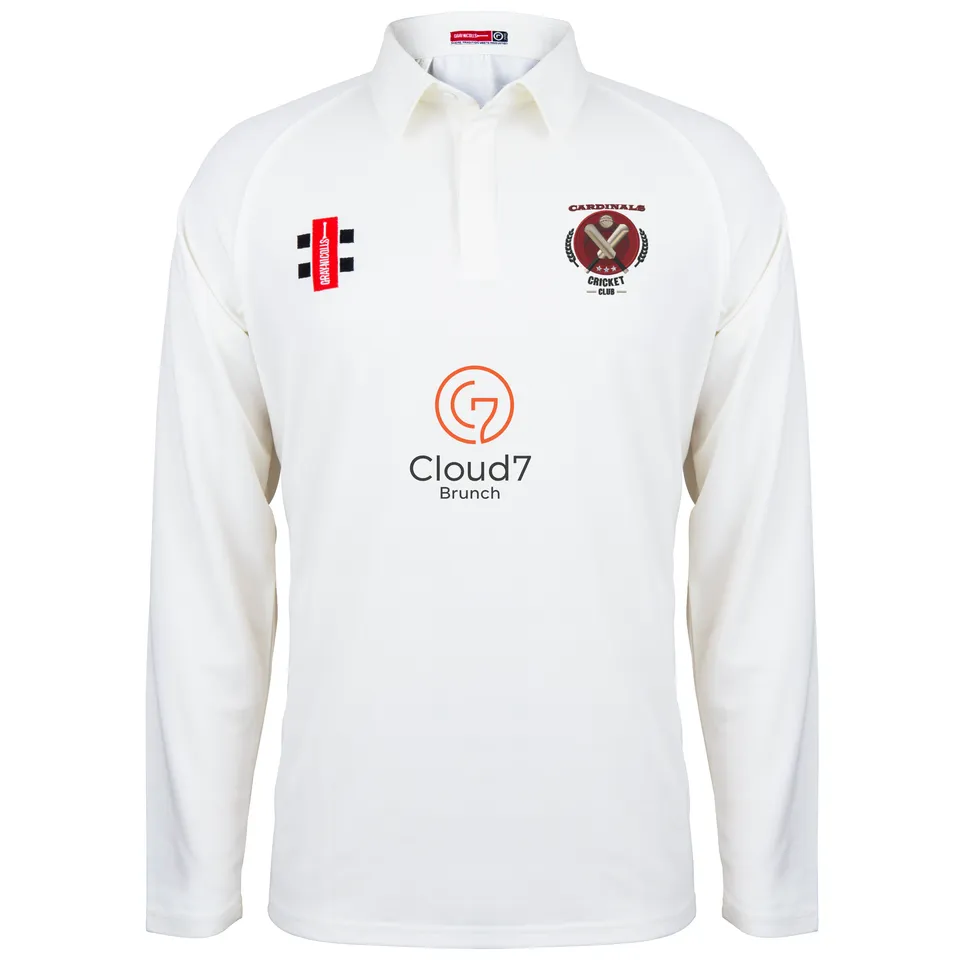 gray-nicolls-crs-cardinals-cc-matrix-v2-maglia-cricket-manica-lunga-senior-avori image 1