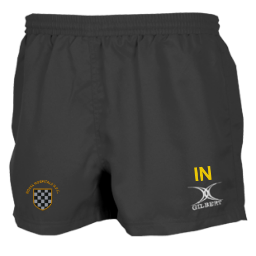 gilbert-rugby-barts-and-the-london-rfc-saracen-v3-match-shorts-senior-neri image 1