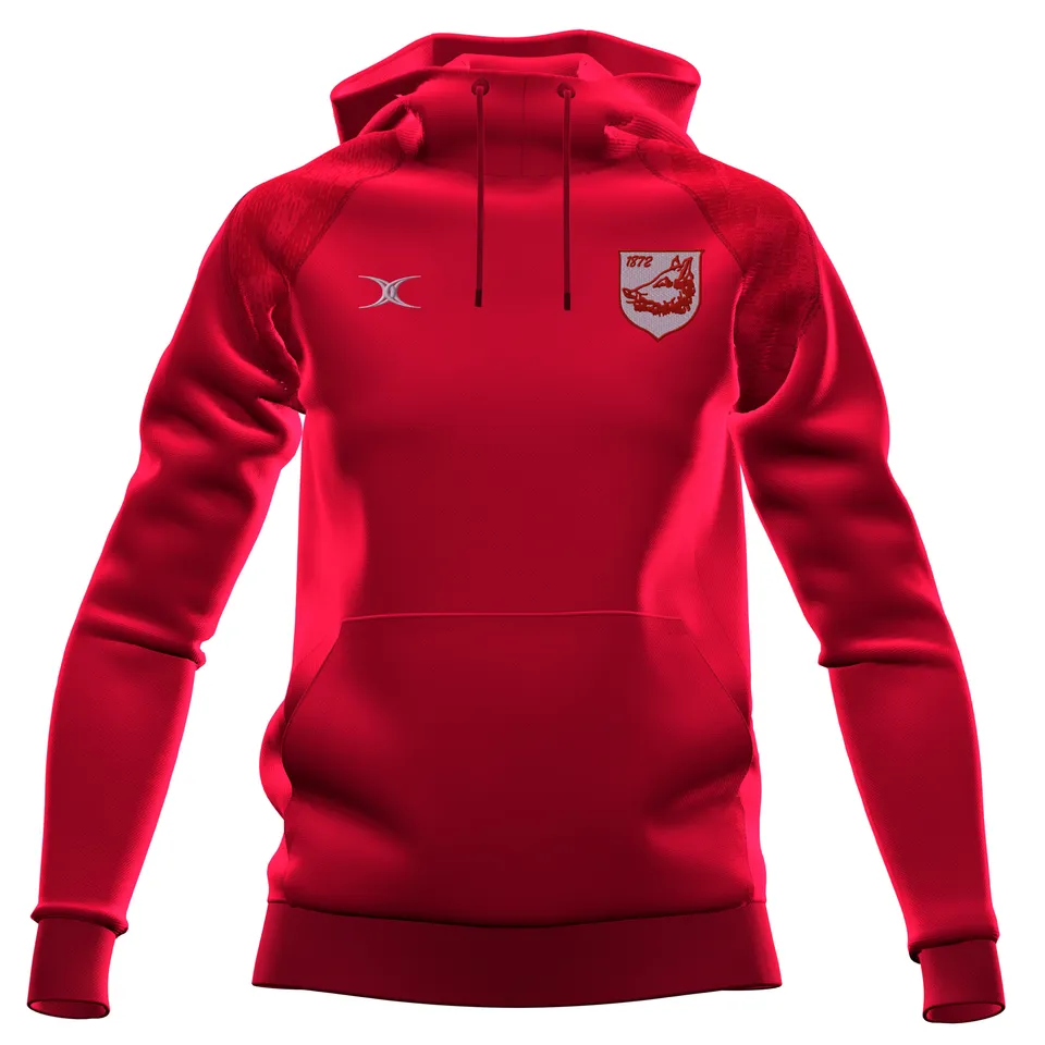 gilbert-rugby-bromsgrove-rfc-donna-felpa-con-cappuccio-rossa-gts image 1