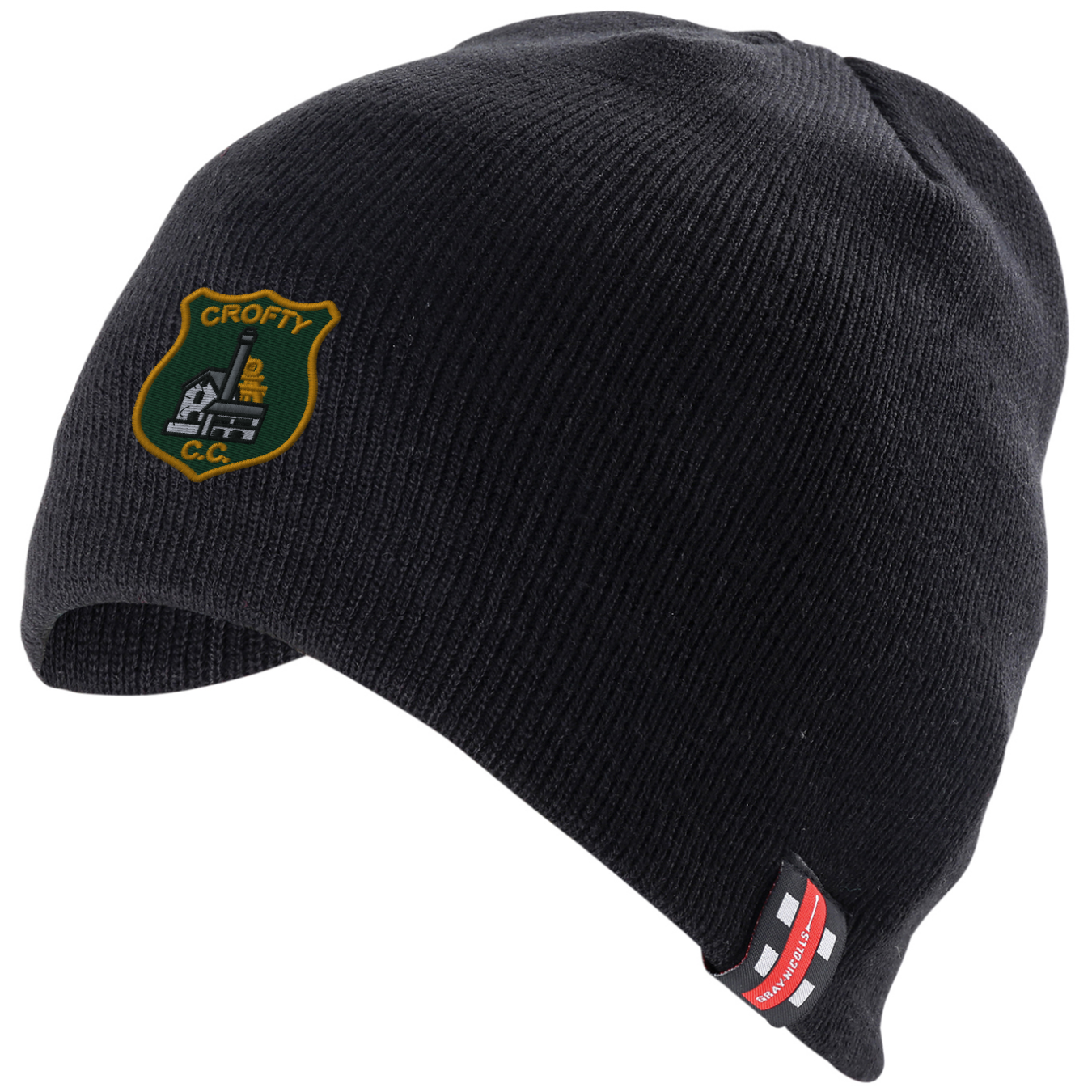 gray-nicolls-crofty-holman-cc-beanie-hat-nero-adulto image 1