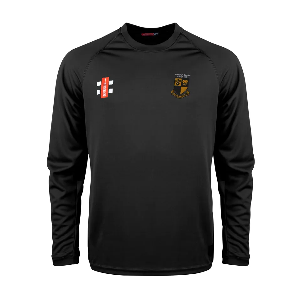gray-nicolls-carmel-and-district-cc-junior-maglia-matrix-v2-manica-lunga-nera image 1