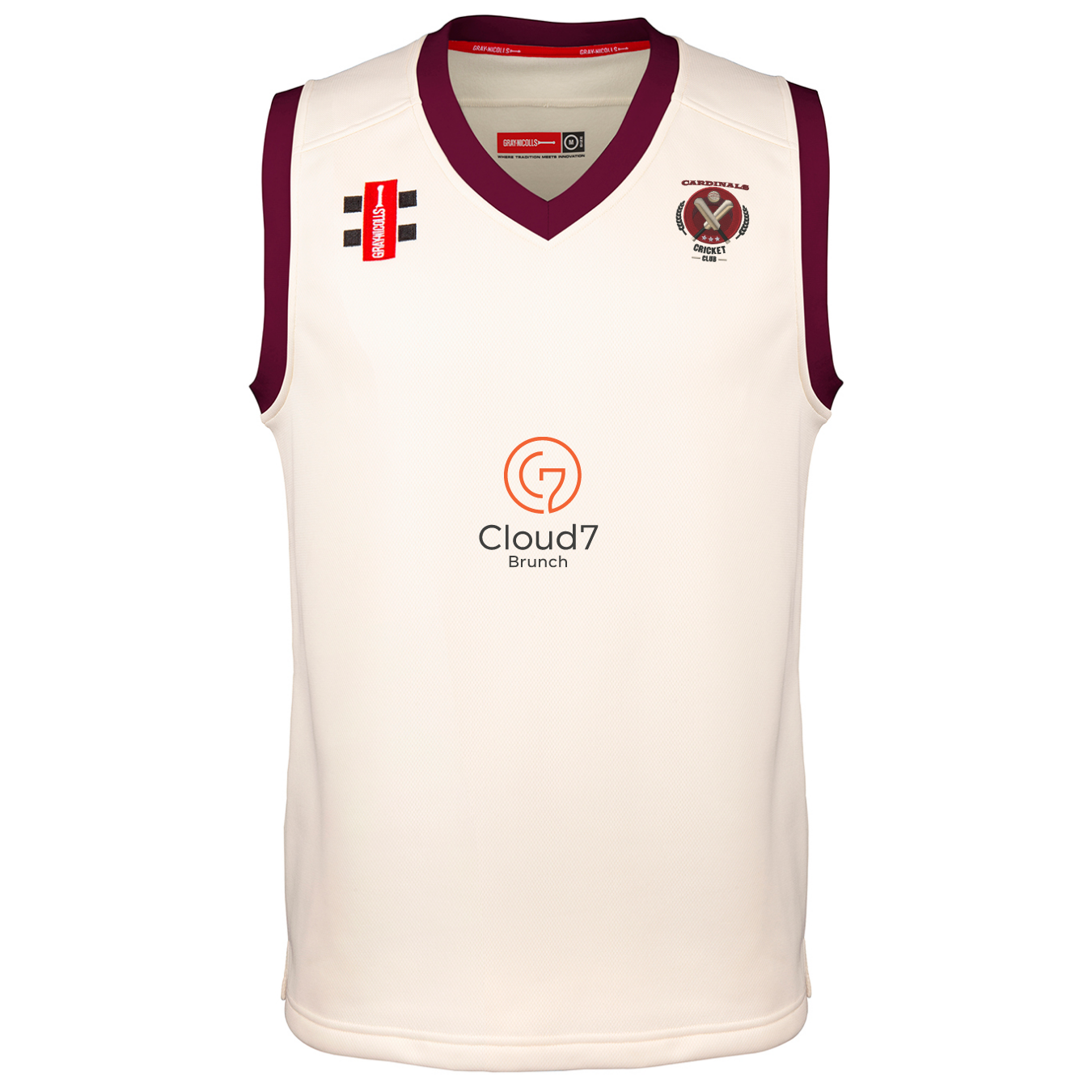 gray-nicolls-crs-cardinals-cc-senior-ivory-maroon-pro-performance-slipover-da-cr image 1