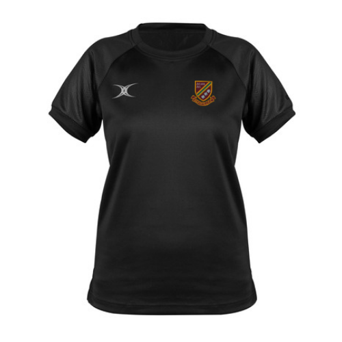 gilbert-rugby-evo-t-shirt-donna-heath-rufc-stainland-lions-rc-nera-manica-corta image 1