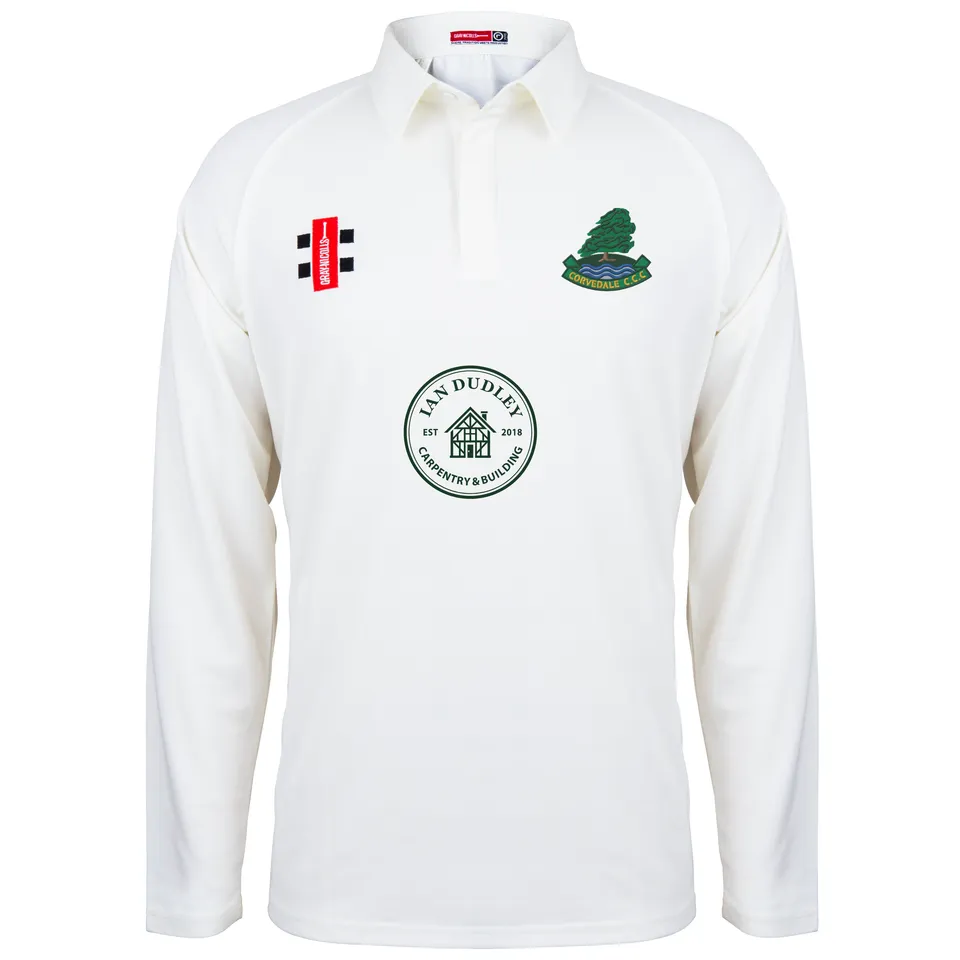 gray-nicolls-matrix-v2-maglia-cricket-manica-lunga-senior-corvedale-cc-avorio image 1
