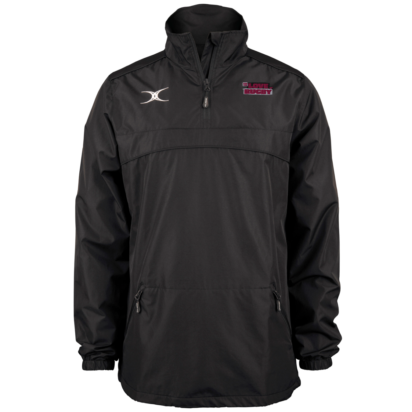 gilbert-rugby-photon-giacca-1-4-zip-senior-nero image 1