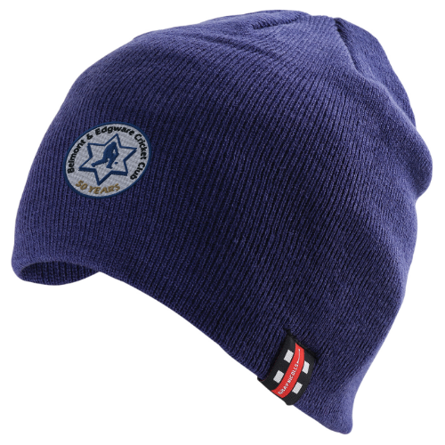 gray-nicolls-cappello-beanie-cricket-senior-belmont-edgware-cc-blu-navy-scuro image 1