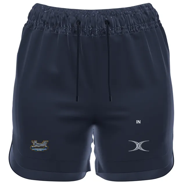 gilbert-rugby-hastings-bexhill-rfc-pantaloncini-gts-donna-blu-navy image 1