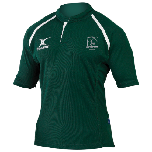 gilbert-rugby-xact-ii-monochrome-maglia-arbitro-adulto-verde-berkshire-rugby-ref image 1