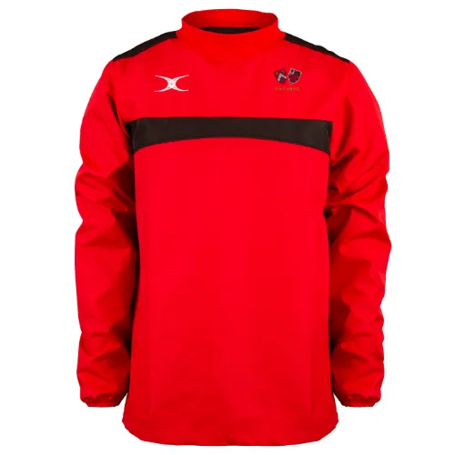 gilbert-rugby-saints-rugby-photon-giacca-warm-up-uomo-rosso-nero image 1