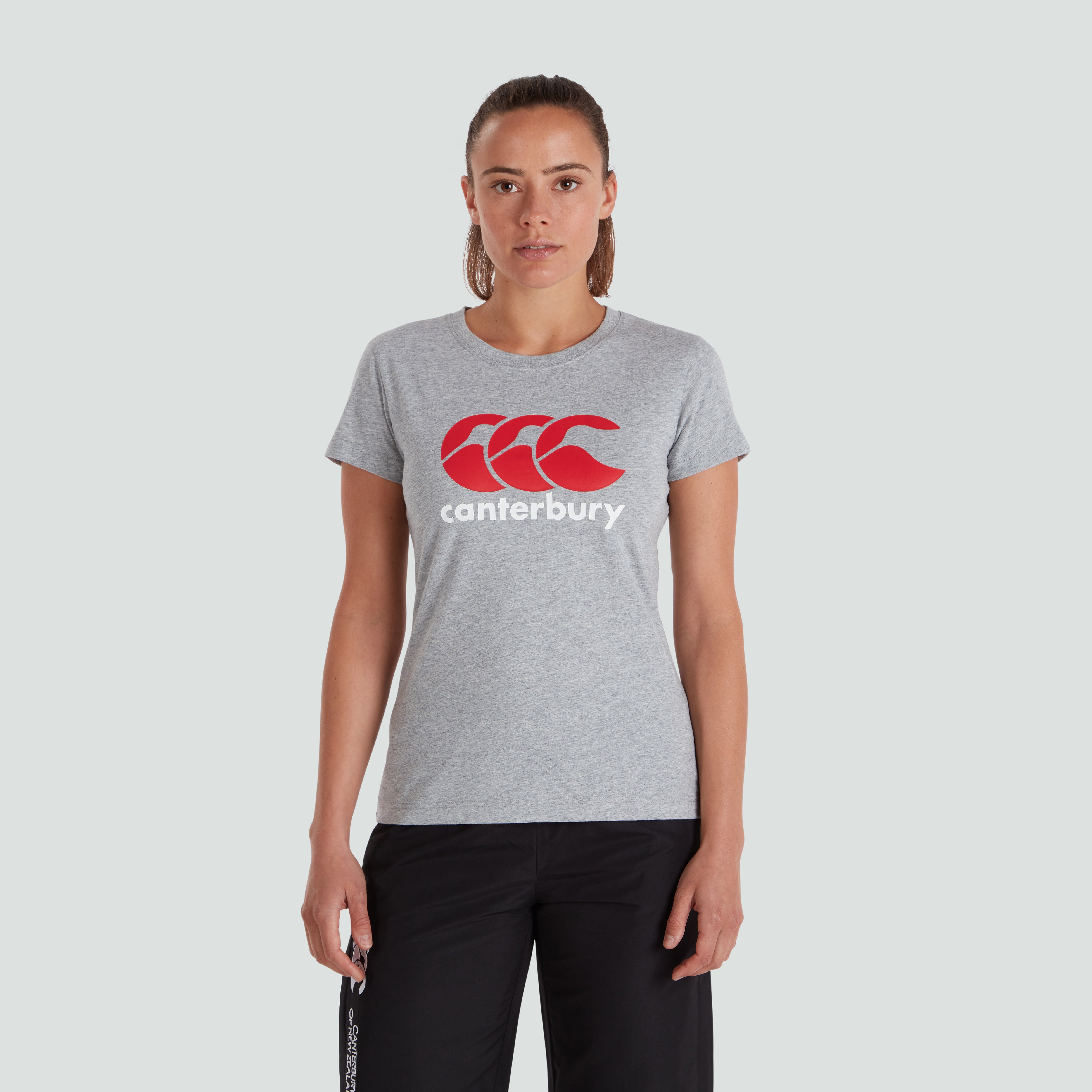 canterbury-ccc-logo-tee-donna-grigio image 1