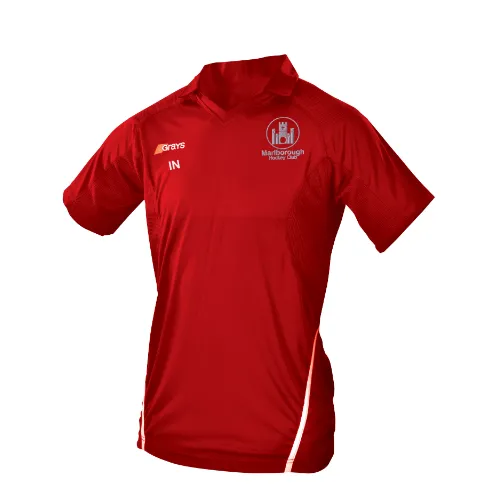 grays-g750-maglia-training-marlborough-hc-bambino-rosso-bianco image 1