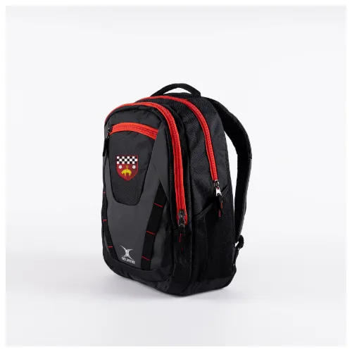 gilbert-rugby-zaino-club-v4-skipton-rfc-senior-nero-rosso image 1