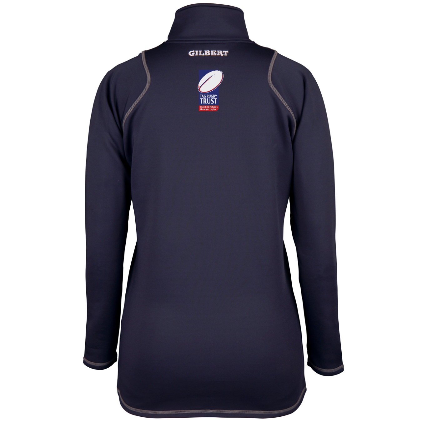 gilbert-rugby-tag-rugby-trust-quest-pile-donna-1-4-zip-dark-navy image 2