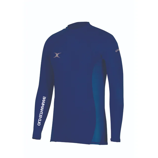 gilbert-rugby-old-elthamians-rfc-senior-atomic-ii-maglia-baselayer-blu-navy-scur image 1