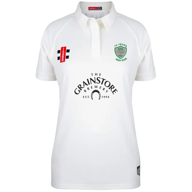 gray-nicolls-market-overton-cc-women-s-ivory-matrix-v2-s-s-shirt image 1