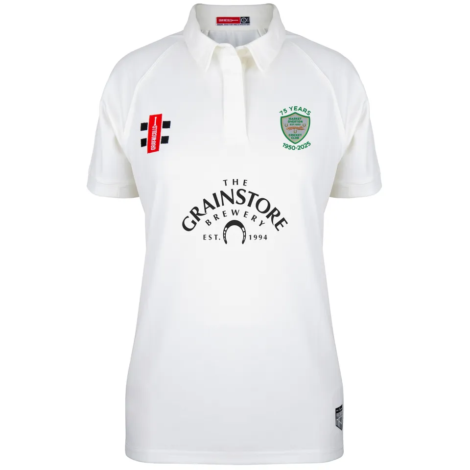 gray-nicolls-market-overton-cc-women-s-ivory-matrix-v2-s-s-shirt image 1