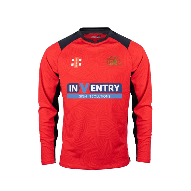 gray-nicolls-pro-t20-maglia-manica-lunga-rosso-nero-garstang-cc-senior image 1