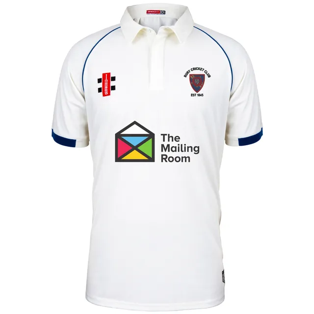gray-nicolls-matrix-v2-maglia-cricket-s-s-senior-bury-cc-avorio-navy image 1