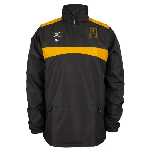 gilbert-rugby-tadley-rfc-adulto-photon-giacca-1-4-zip-nero-oro image 1