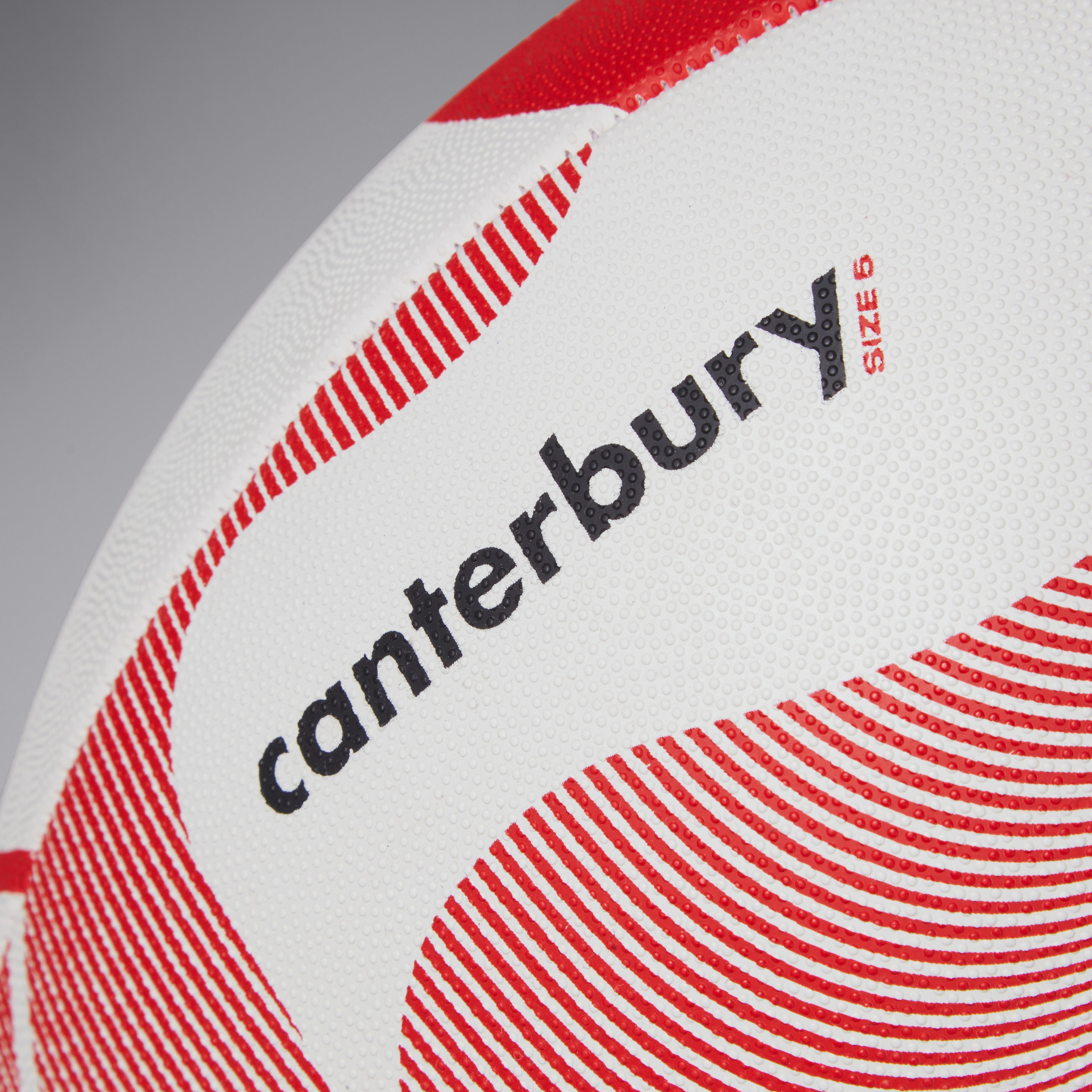 canterbury-thrillseeker-play-pallone-rugby-allenamento-rosso-bianco image 2