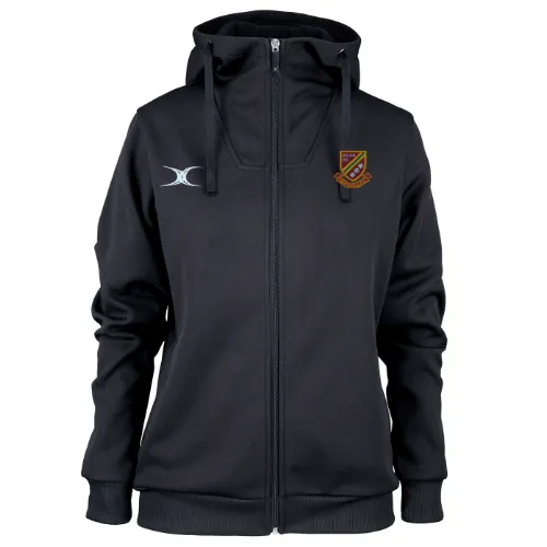 gilbert-rugby-pro-felpa-con-cappuccio-donna-heath-rufc-nera image 1