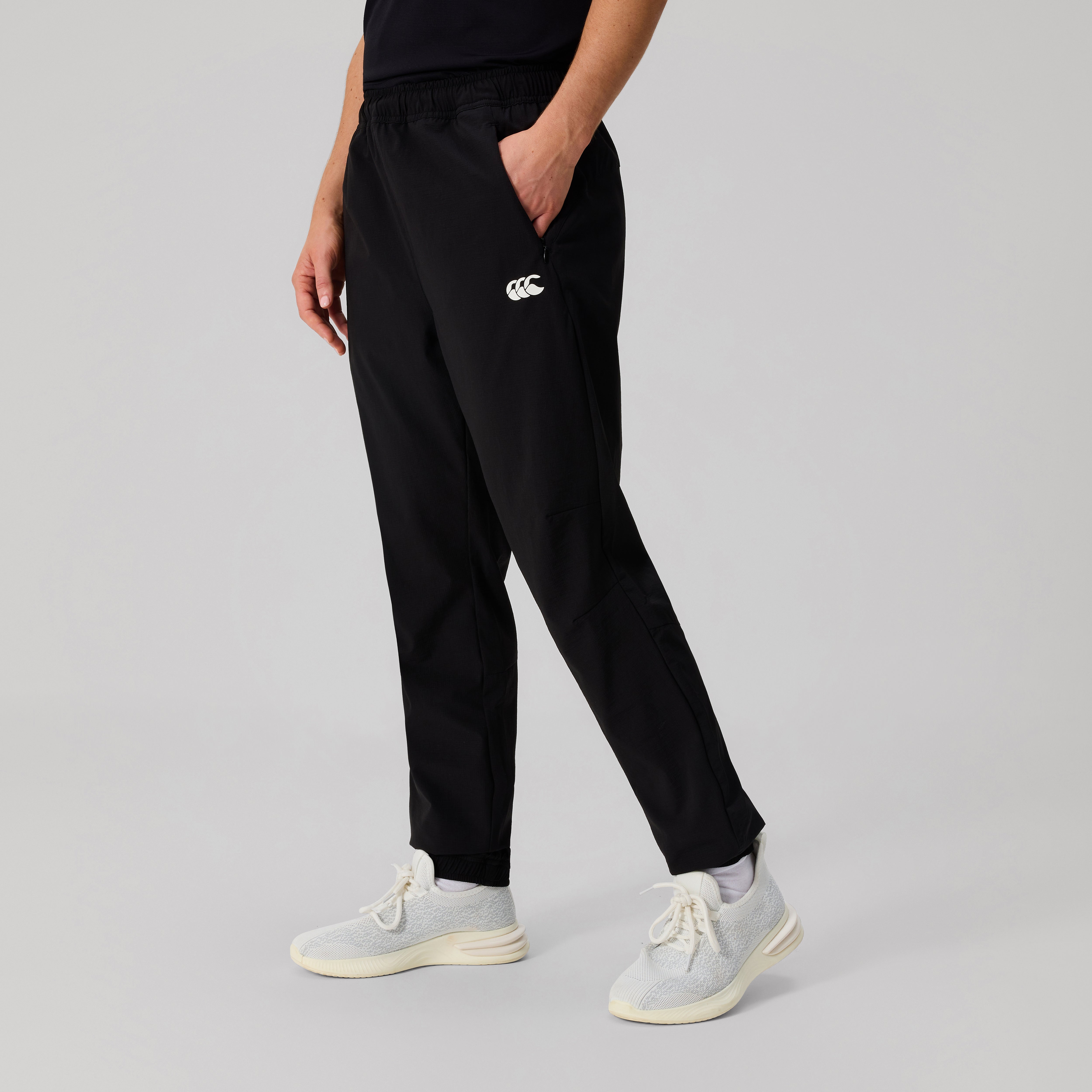 canterbury-tempo-pantalone-tuta-donna-nero-tessuto-woven image 4