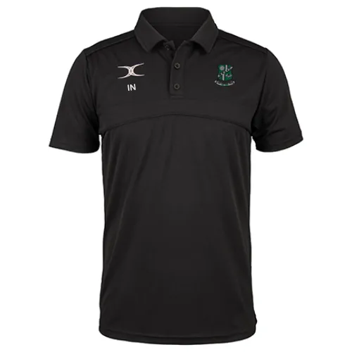 gilbert-rugby-wharfedale-rufc-senior-polo-photon-ii-manica-corta-nera image 1