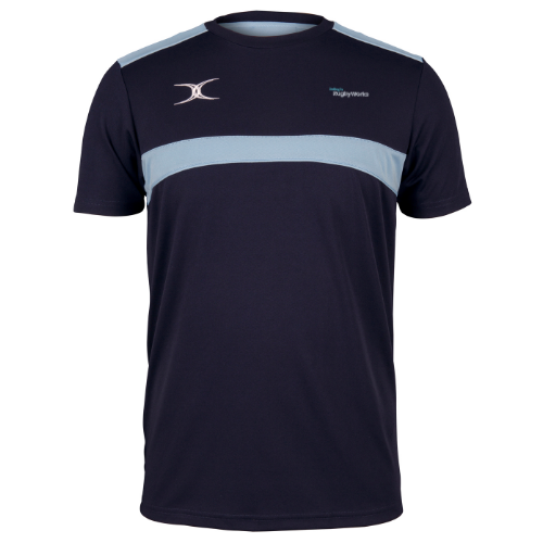 gilbert-rugby-photon-tee-t-shirt-dallaglio-rugby-works-senior-blu-navy-azzurro image 1