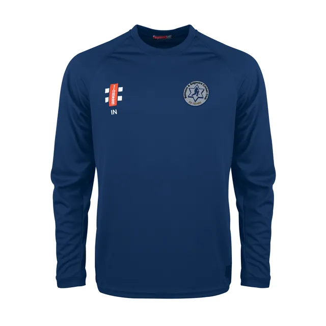 gray-nicolls-matrix-v2-maglia-manica-lunga-senior-navy-belmont-edgware-cc image 1