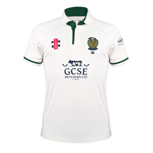 gray-nicolls-pro-performance-v3-maglia-cricket-s-s-senior-avorio-verde-bbl-cc image 1
