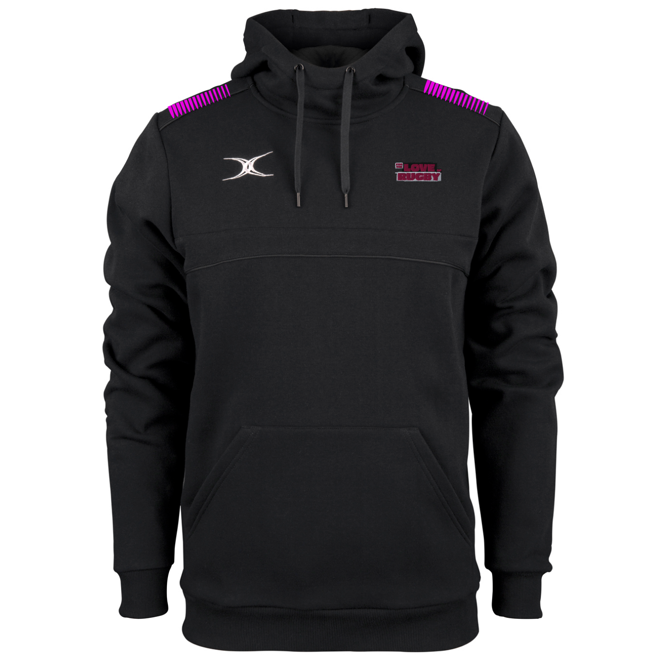 gilbert-rugby-photon-felpa-con-cappuccio-junior-for-the-love-of-rugby-nero image 1