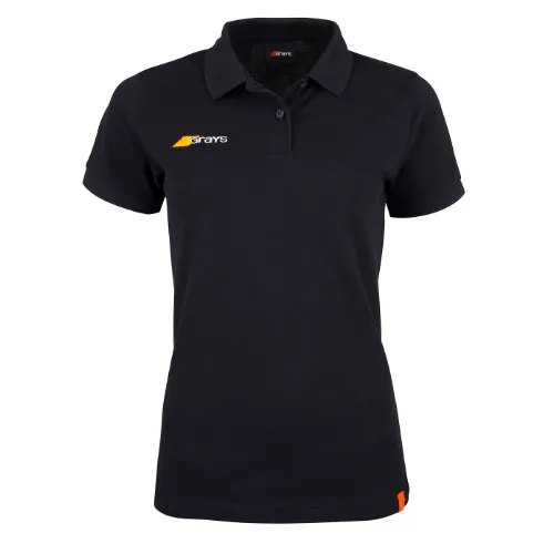 grays-tangent-polo-southgate-hc-donna-nero-cotone-organico image 1