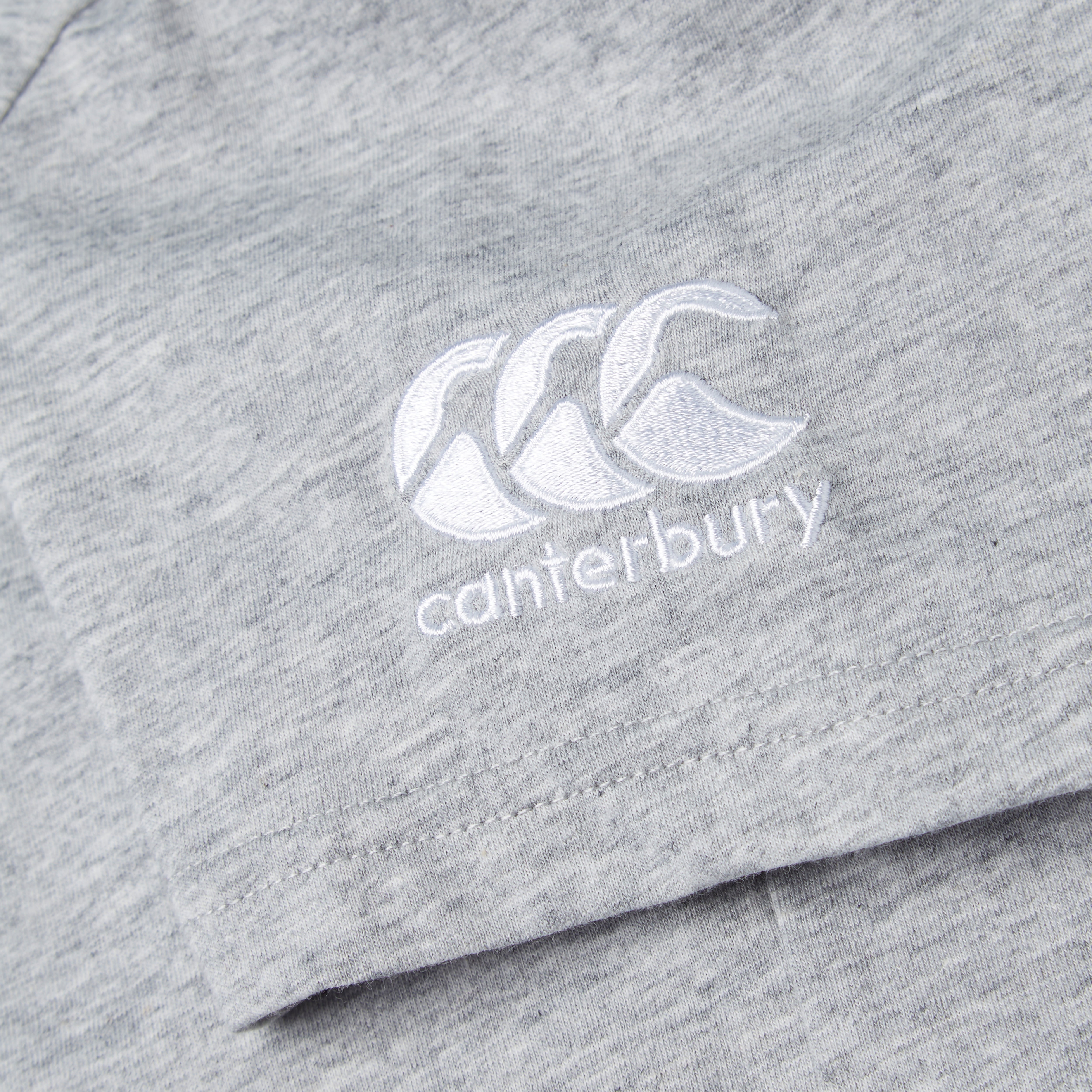 canterbury-junior-unisex-club-plain-tee-t-shirt-grigia image 6