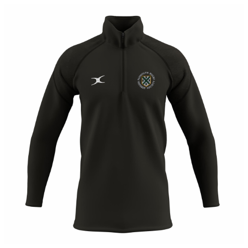 gilbert-rugby-plymouth-rugby-referee-society-gts-felpa-1-4-zip-nero-senior image 1