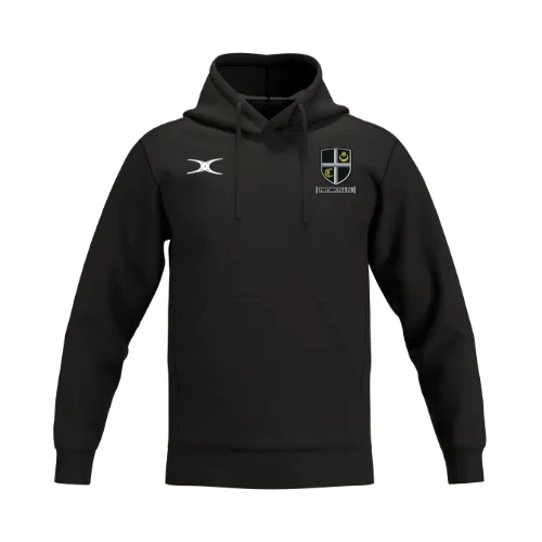 gilbert-rugby-portsmouth-rfc-atom-felpa-cappuccio-junior-nero image 1