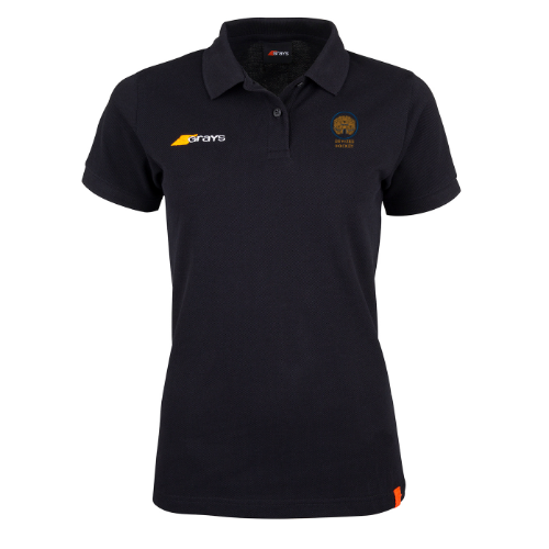 grays-devizes-hockey-club-tangent-polo-donna-nero-polo-casual-in-cotone-organico image 1